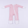Pink Polka Dot Convertible Romper