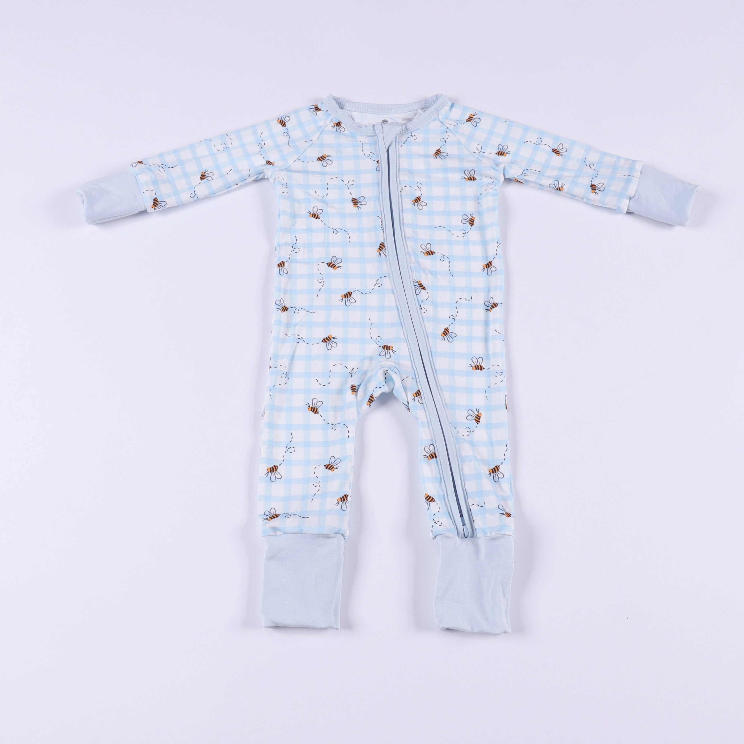 Busy Bee Blue Convertible Romper